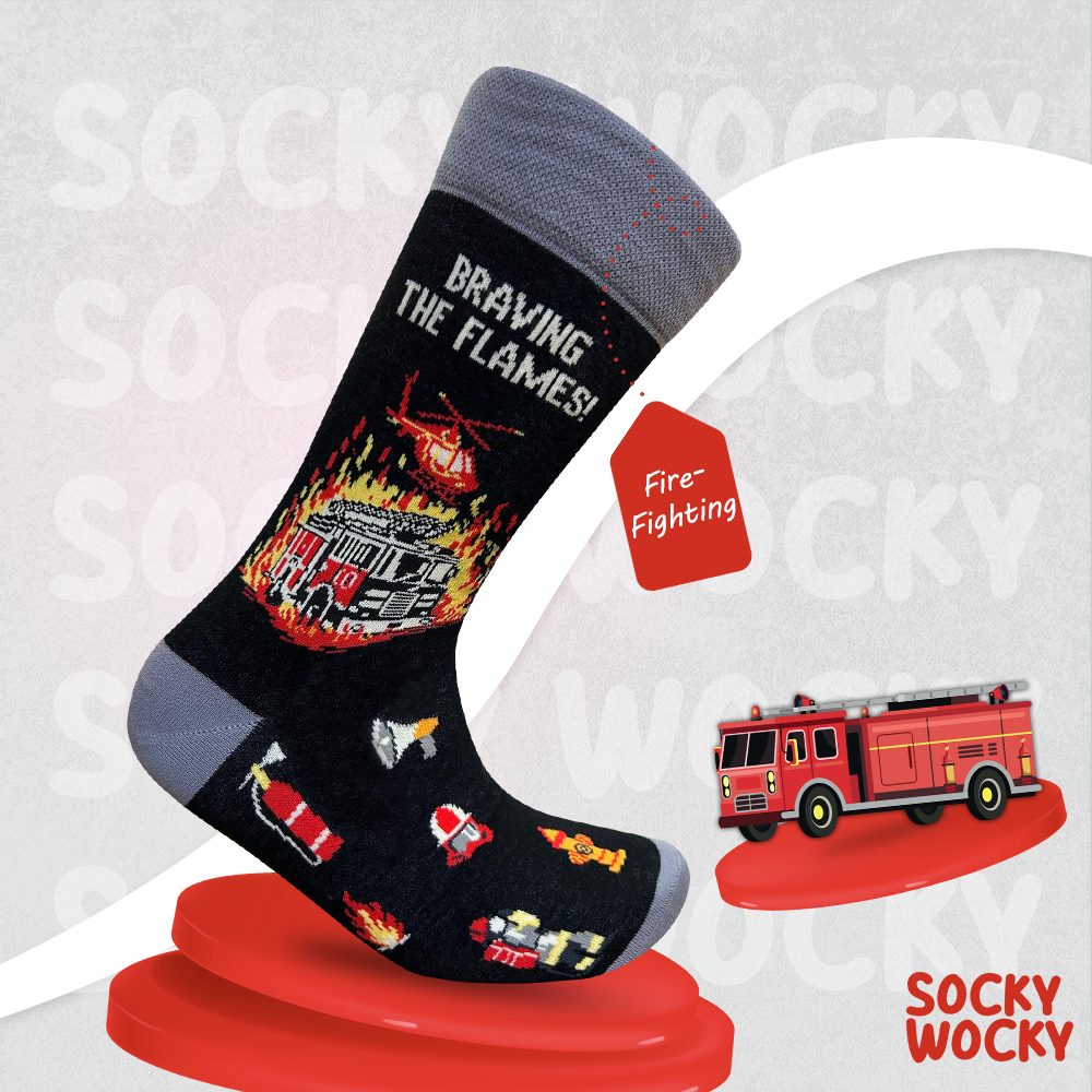 Fire-Fighting Socks Rescue Profession Edition